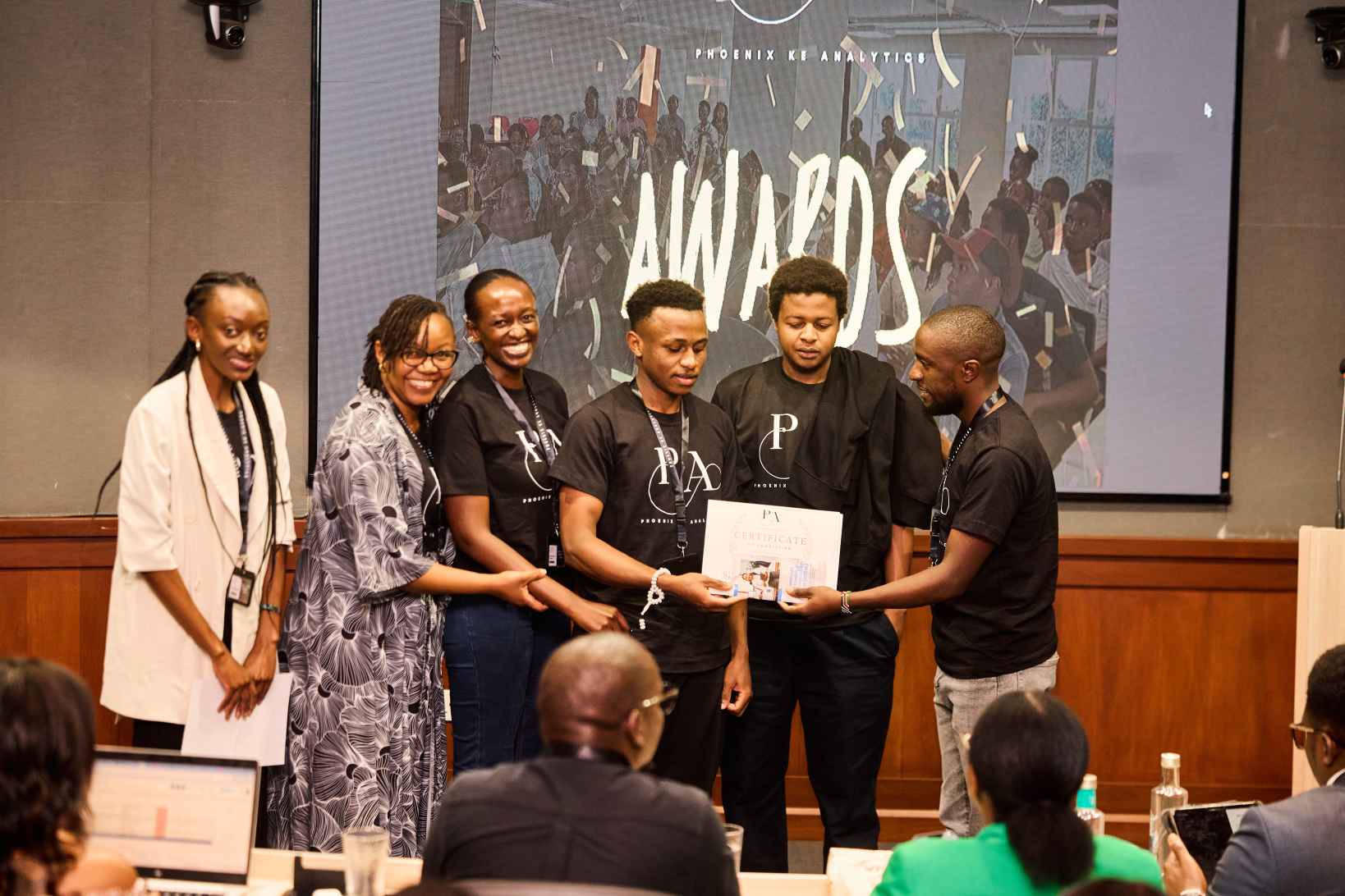 Phoenix Africa community gathering during a live event